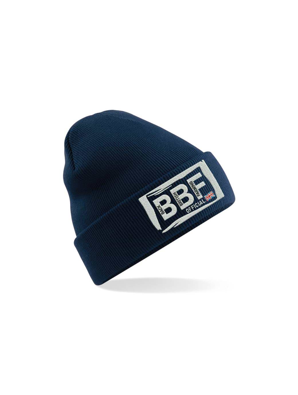 Back British Farming Unisex Beanie Hat Navy