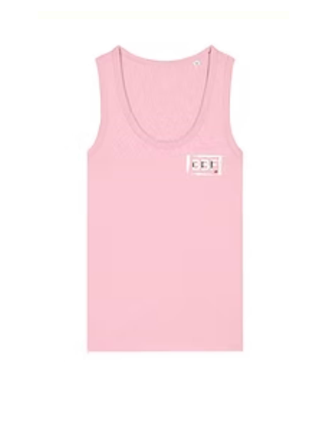 Back British Farming Women's Summer Haze Vest Top Cotton Pink