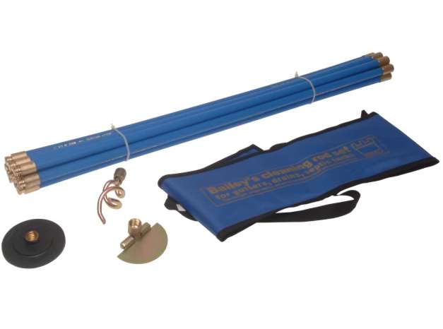 Bailey 5431 Uni Drain Rod Set (3) In Carry Bag