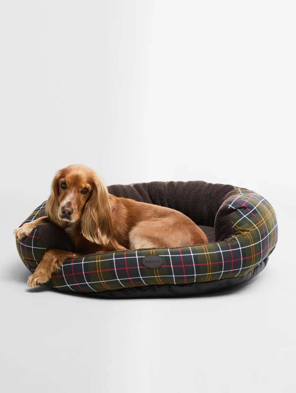 Barbour Dog Snuggle Bed 35" Classic Tartan