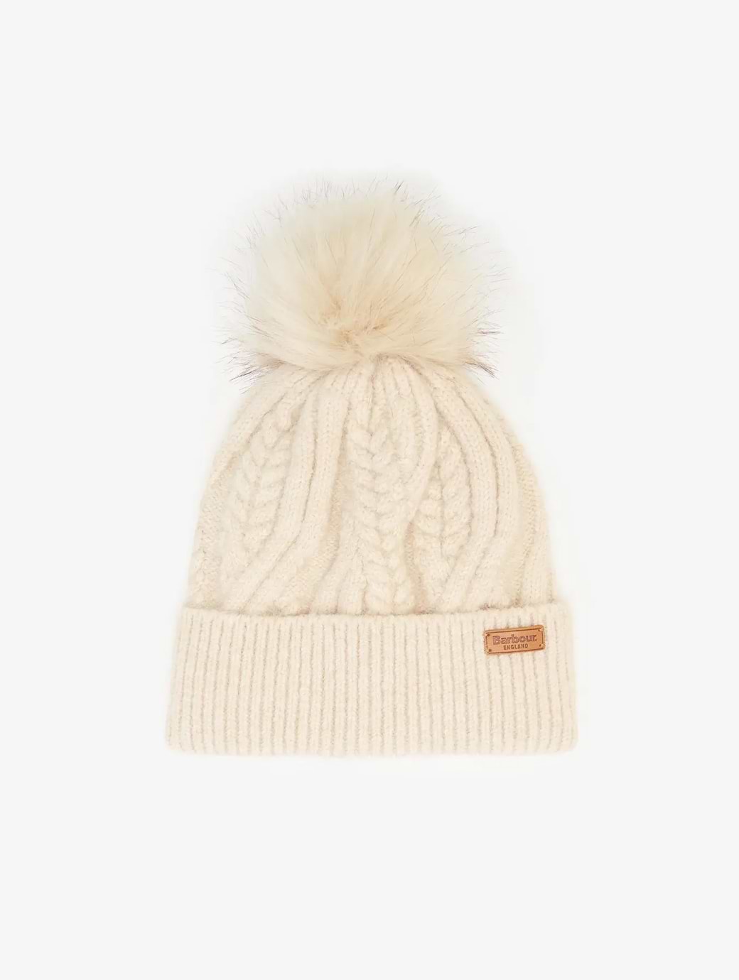 Barbour Elsdon Beanie Hat Eggshell