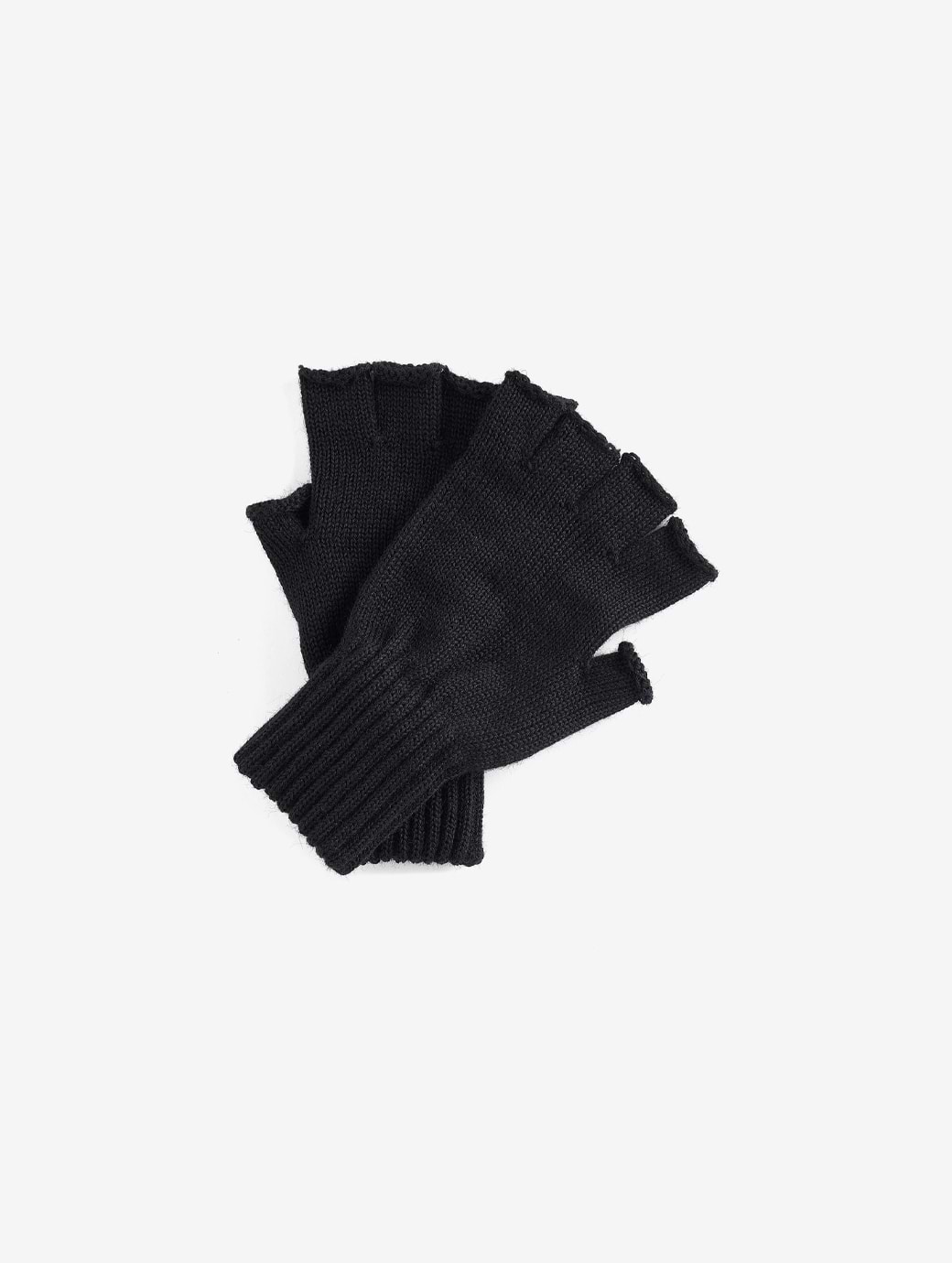 Barbour Fingerless Gloves Black 