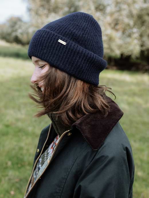 Barbour hat navy online