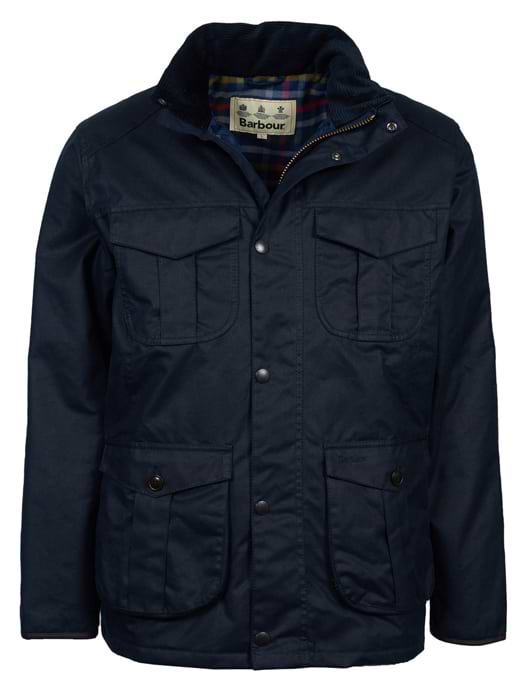 Barbour Latrigg Waxed Jacket Navy Griggs