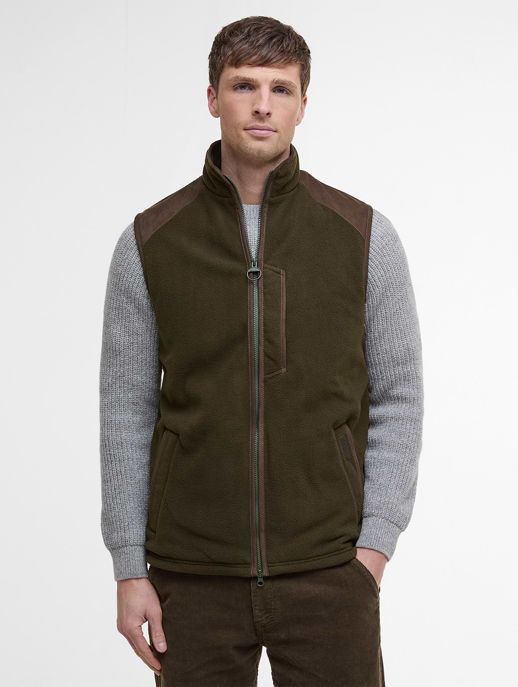 Barbour Men's Active Fleece Gilet Olive 