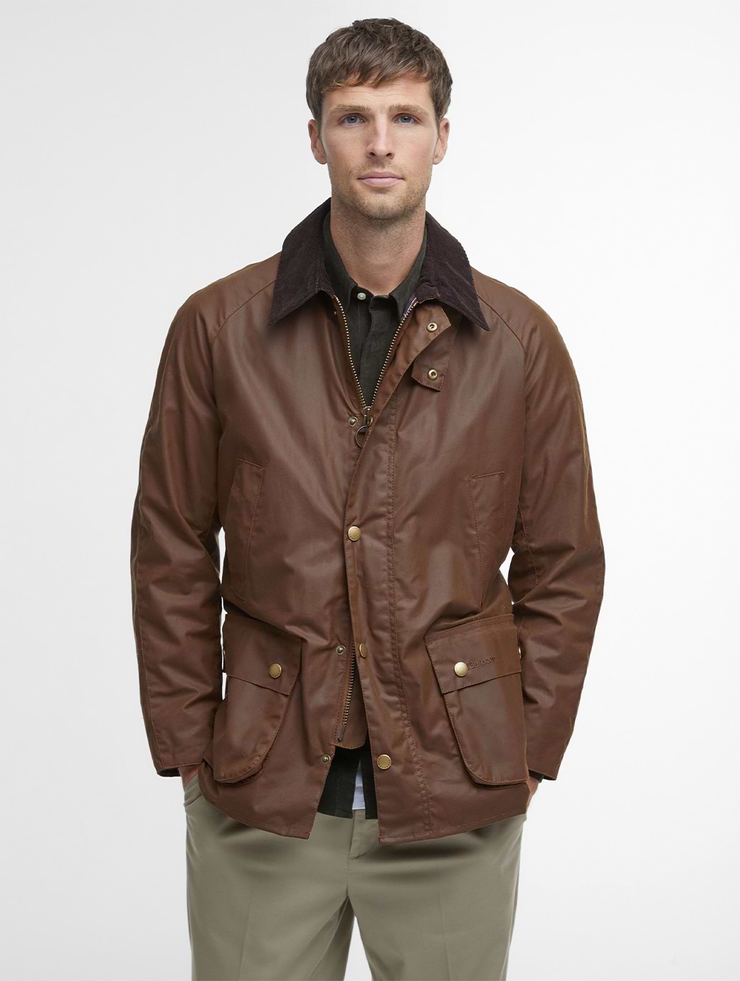 Barbour Men's Ashby Wax Jacket Bark