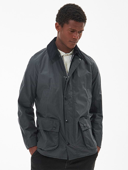 Barbour Classic Bewick ダークグレージャケット barbour_men_s_ashby_wax_jacket