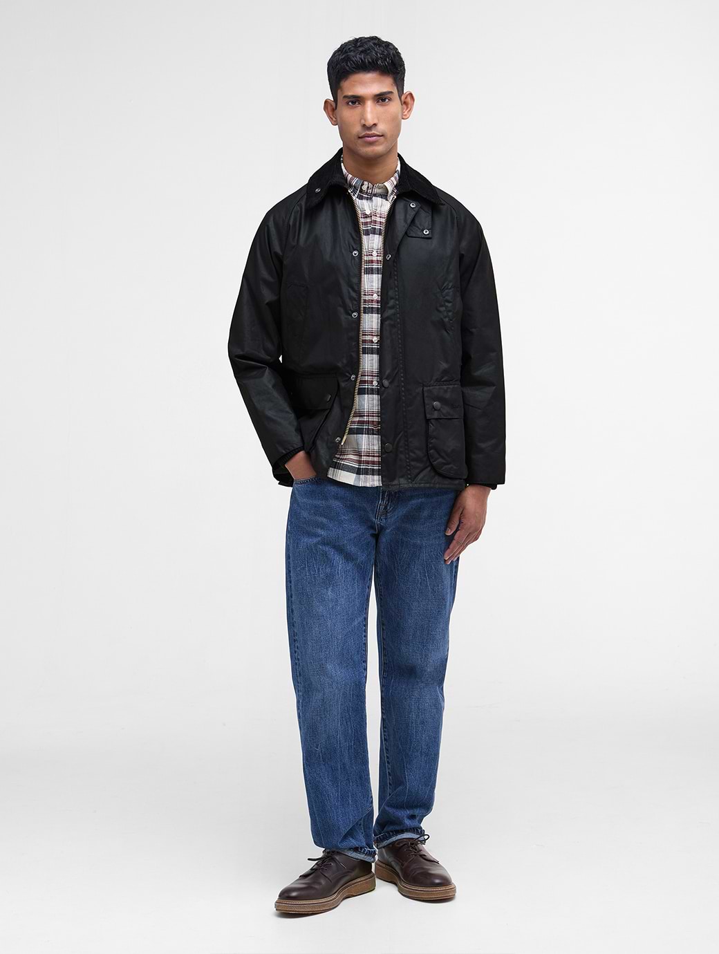 Barbour Bedale Wax Jacket Black | Griggs