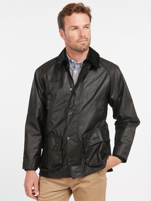 Barbour Bedale Wax Jacket Black Griggs