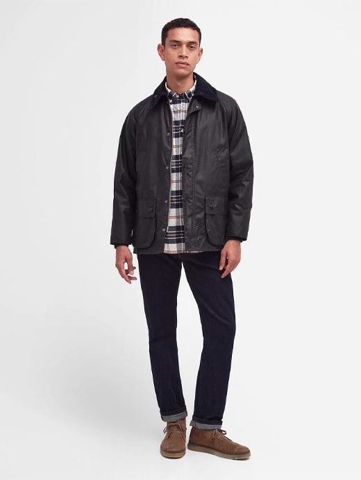 Barbour Men's Bedale Wax Jacket Navy