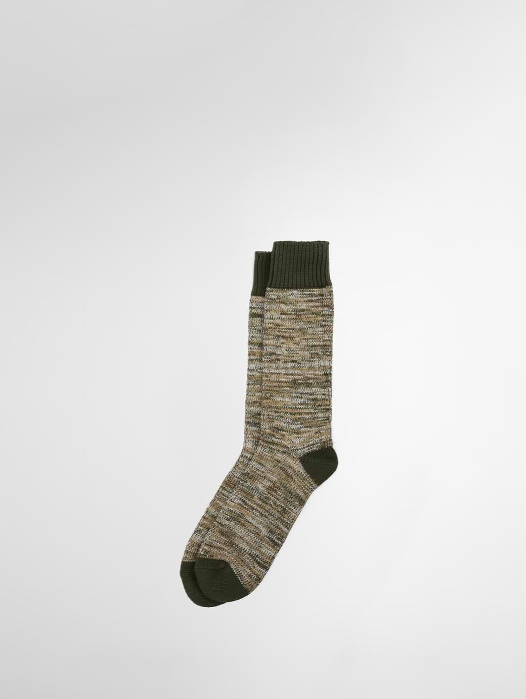 Barbour Men's Bedrock Boot Socks Olive Mix