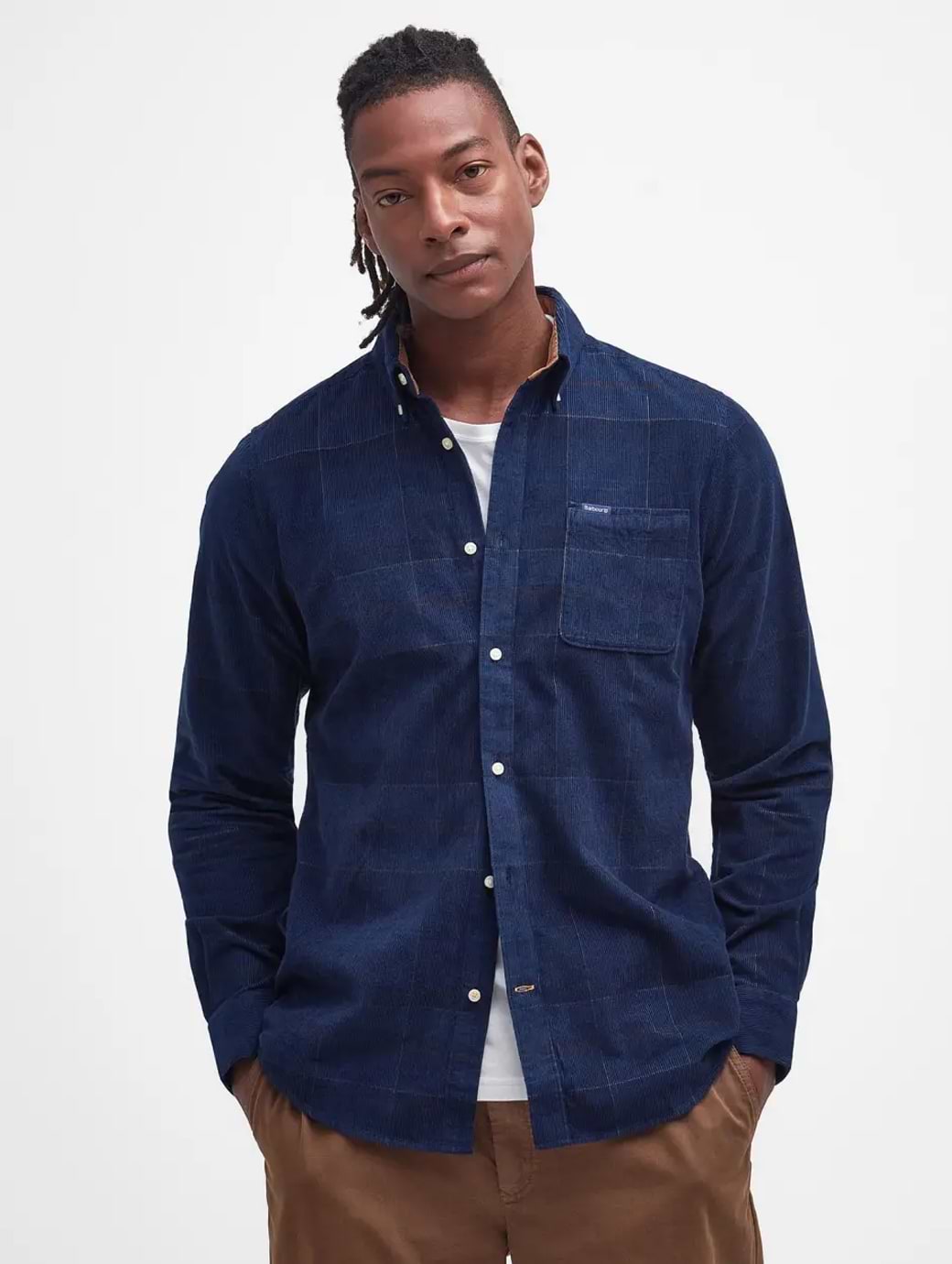 Barbour Men's Blair Tailored Long-Sleeved Shirt Midnight Tartan