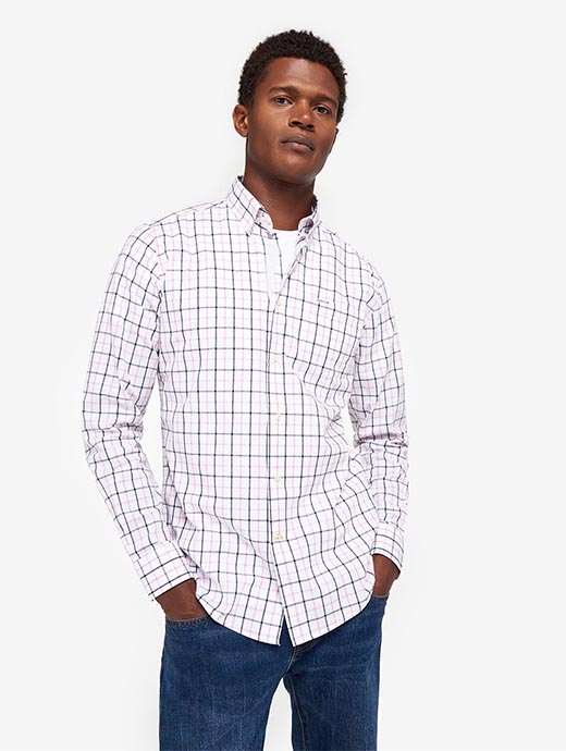 Barbour Men s Bradwell Tailored Fit Shirt Pink