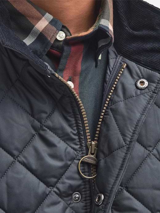 Barbour chelsea sportsquilt jacket navy outlet