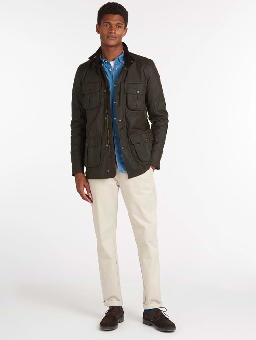 Barbour Men s Corbridge Wax Jacket Olive