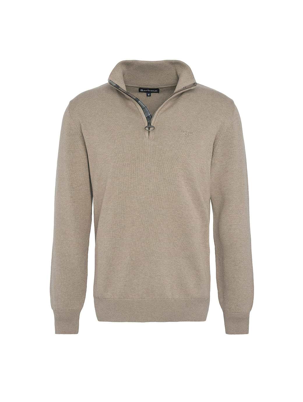 Khaki half zip jumper shop