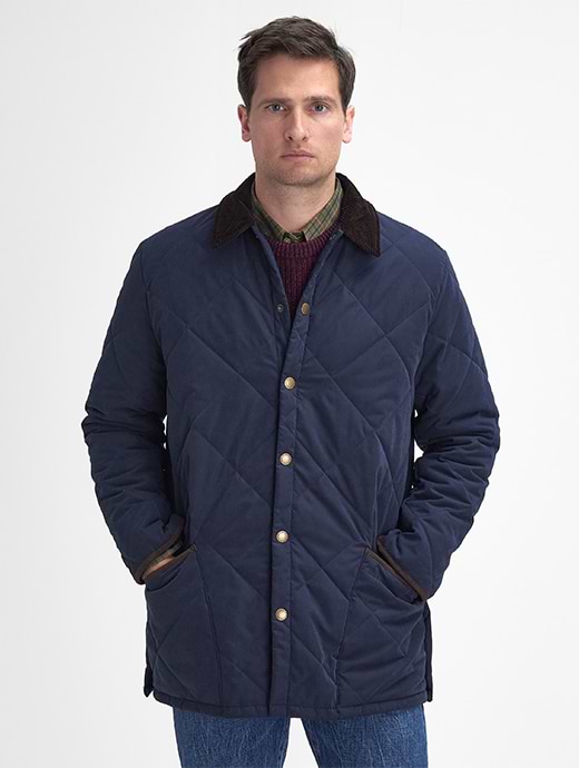 Barbour Men's Country Liddesdale Jacket Quilted Jacket Navy