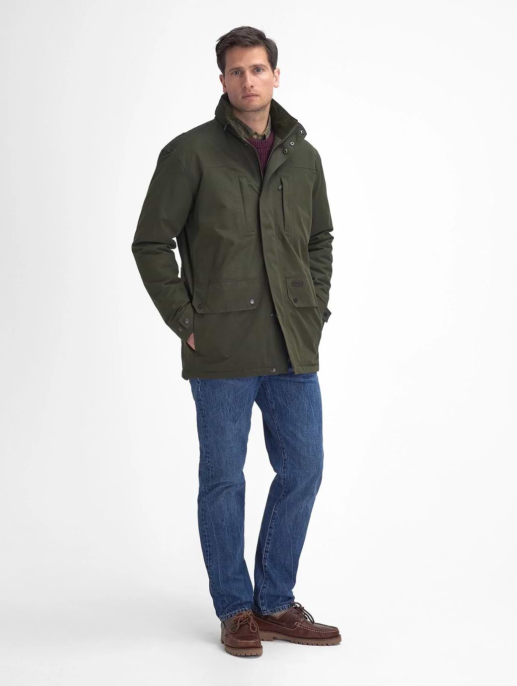 Barbour Men's Cranstoon Waterproof Jacket Olive
