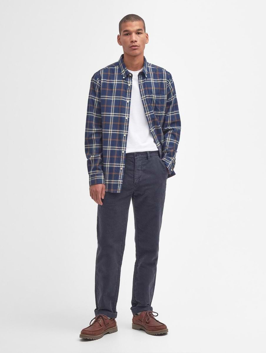 Barbour Men's Crossfell Tailored Shirt Blue