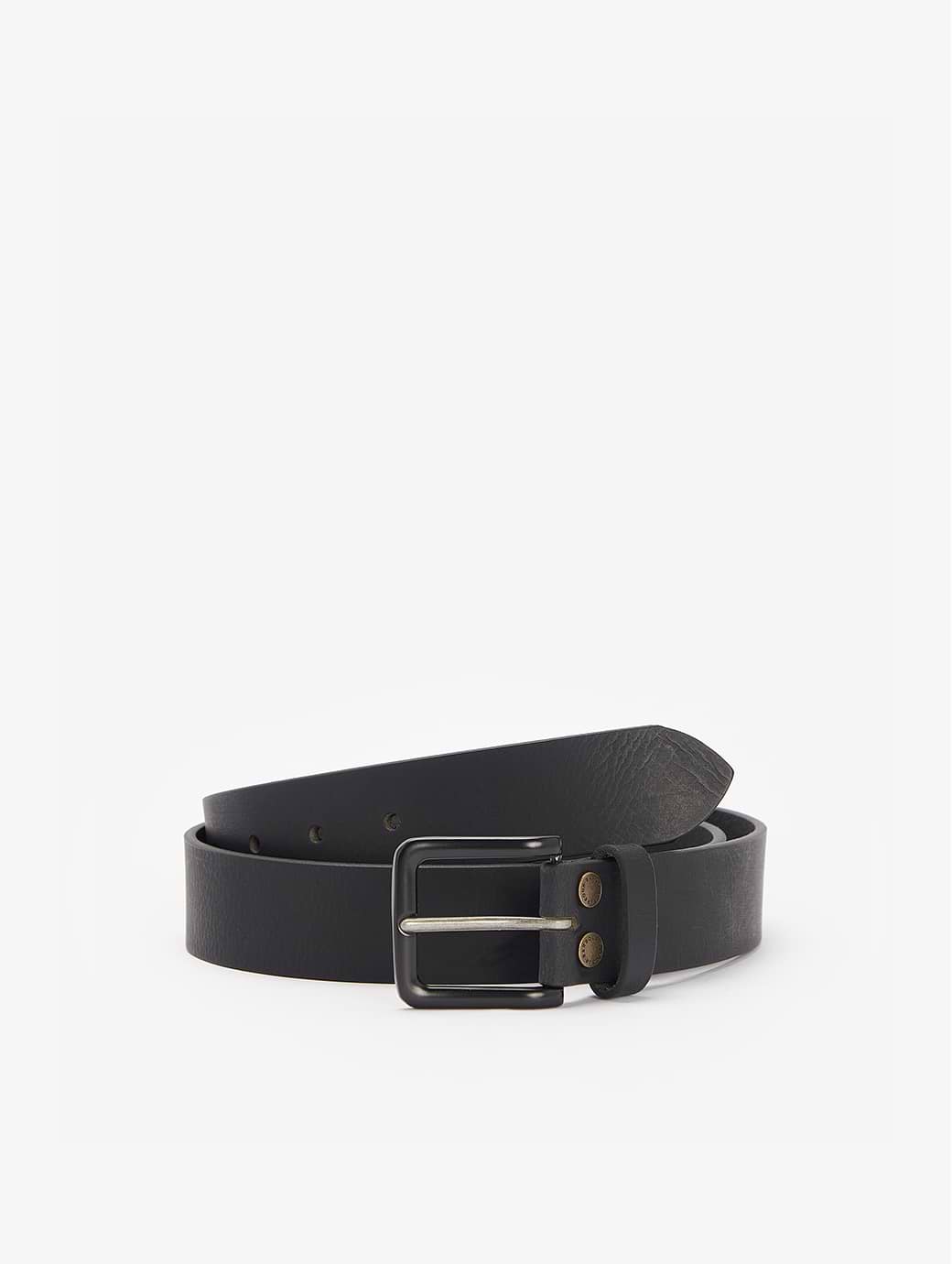 Barbour Men's Double Rivet Belt Black