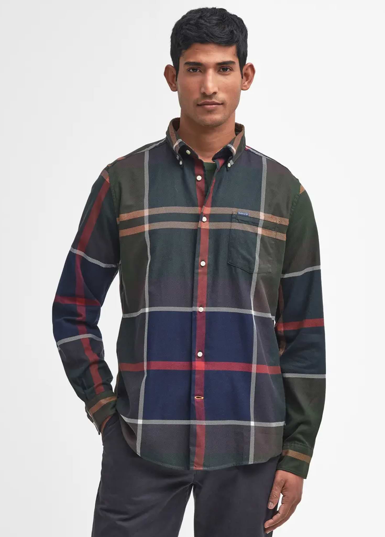 Barbour Men's Dunoon Tailored Long-Sleeved Shirt Classic