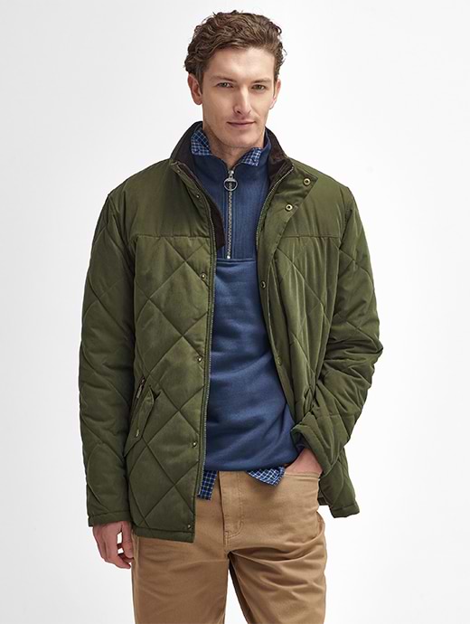 Barbour Men's Elter Quilted Jacket Olive