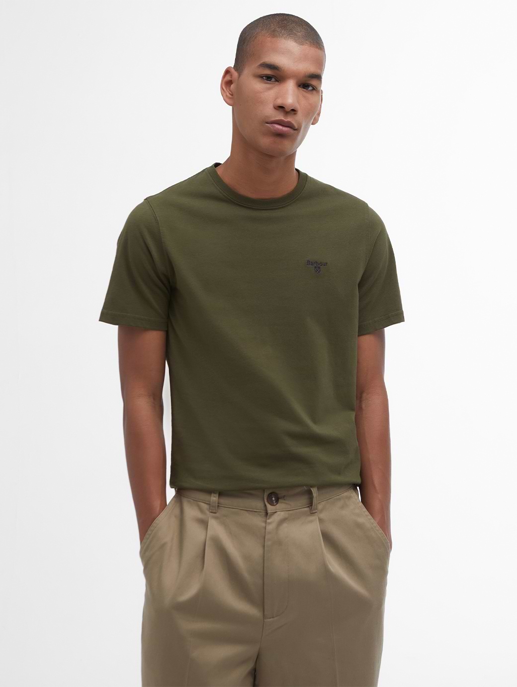 Barbour Men's Essential Sports T-Shirt Mid Olive