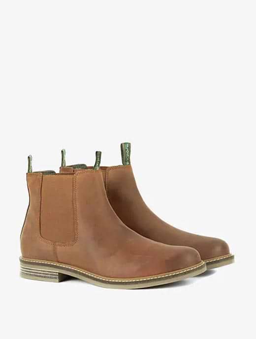 Barbour Men's Farsley Chelsea Boots Dark Tan
