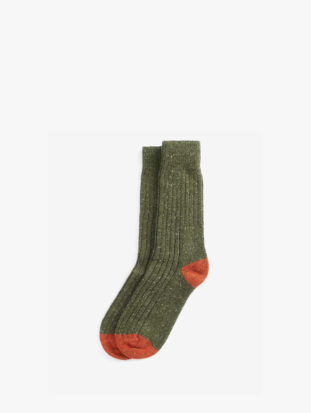 Barbour Men's Houghton Socks Olive/Burnt Orange