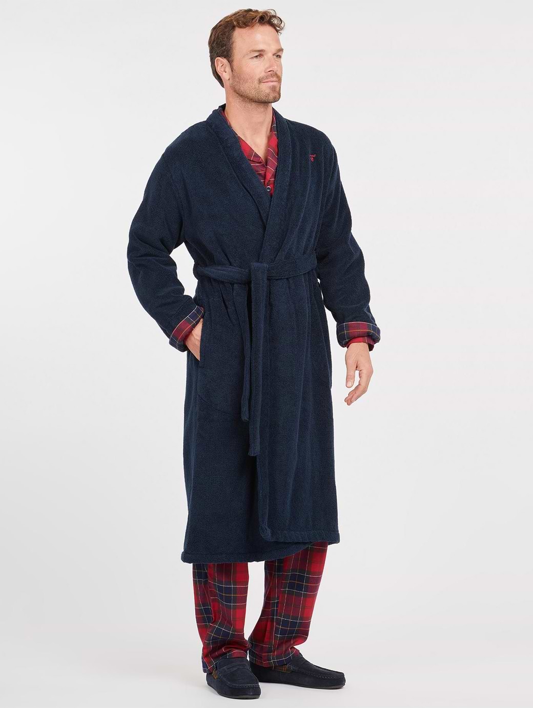 Barbour Men s Lachlan Dressing Gown Navy
