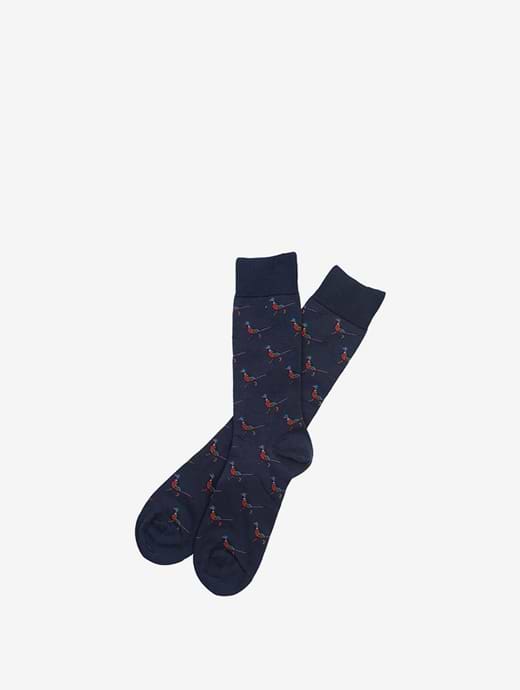 Barbour Men's Mavin Socks Navy/Pheasant