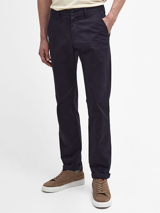 Barbour Men's Neuston Essential Regular Chino Navy