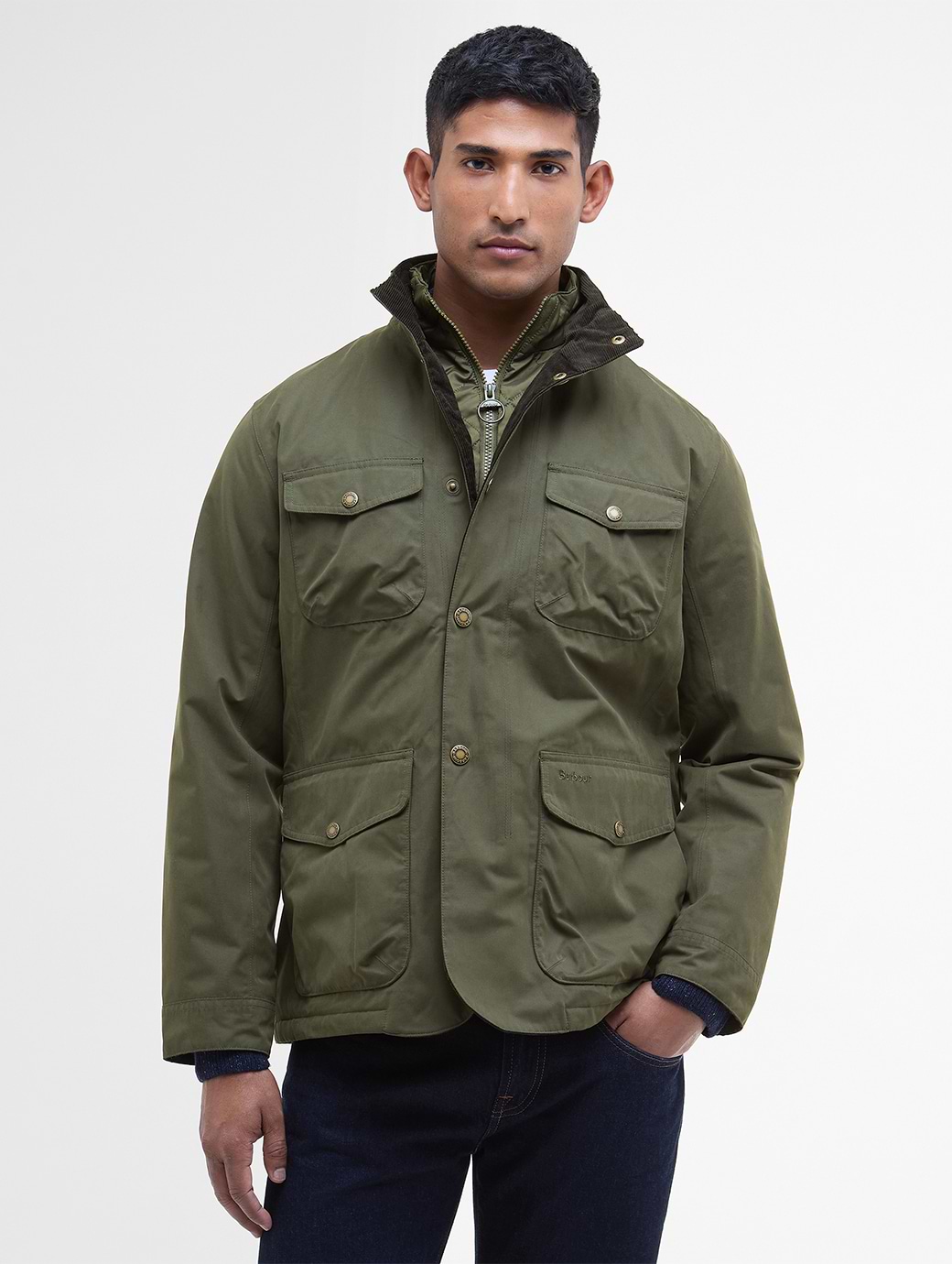 Barbour Men's Modern Beaufort Wax Jacket Dark Brown/Midnight Oak