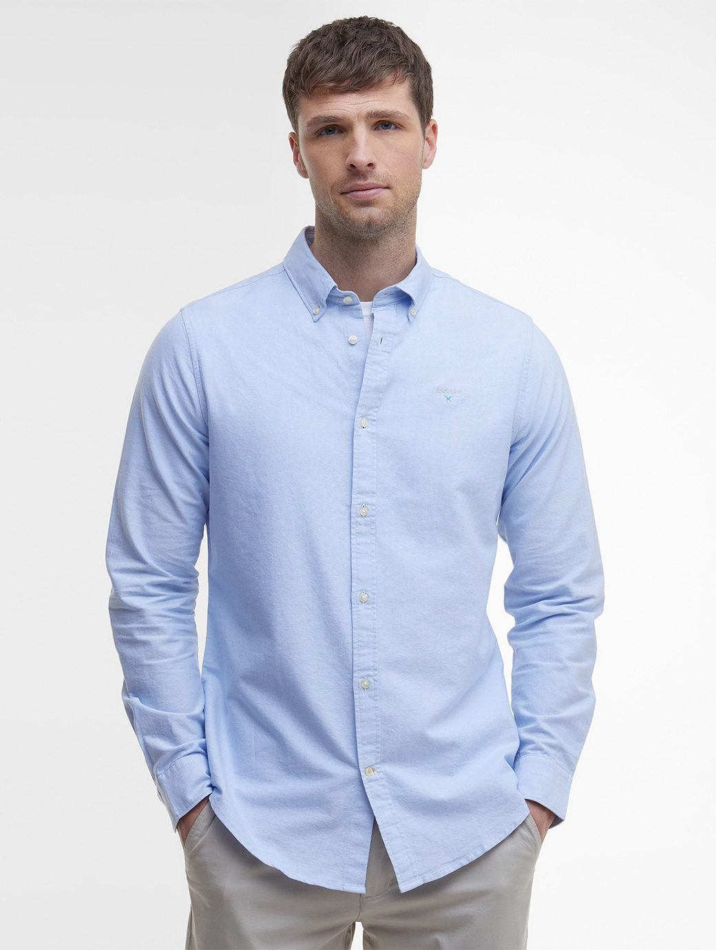 Barbour Men's Oxford Tailored Fit Shirt Sky 