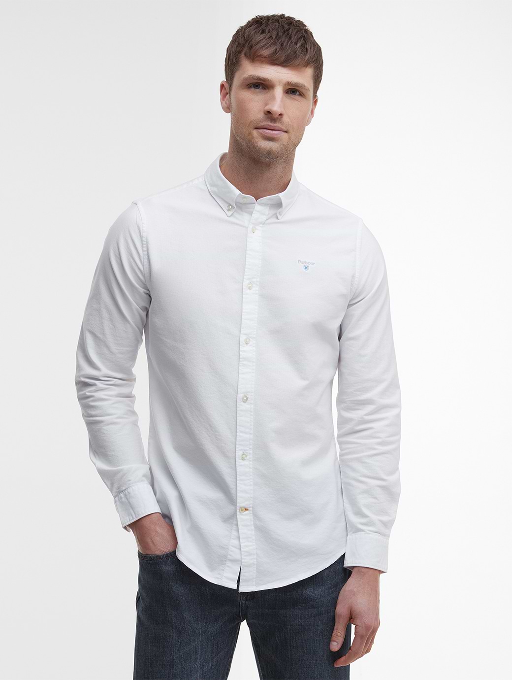 Barbour Men's Oxtown Tailored Fit Shirt White 