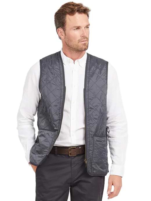 Barbour Men's Polarquilt Waistcoat/Zip-In Liner Navy