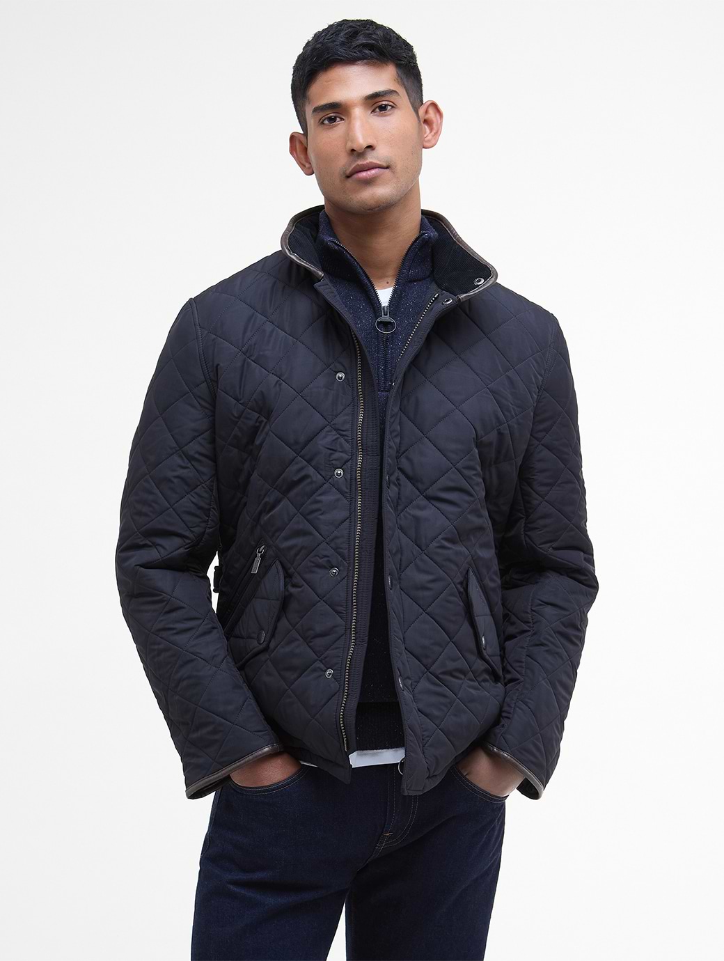 Barbour Men's Powell Quilted Jacket Navy