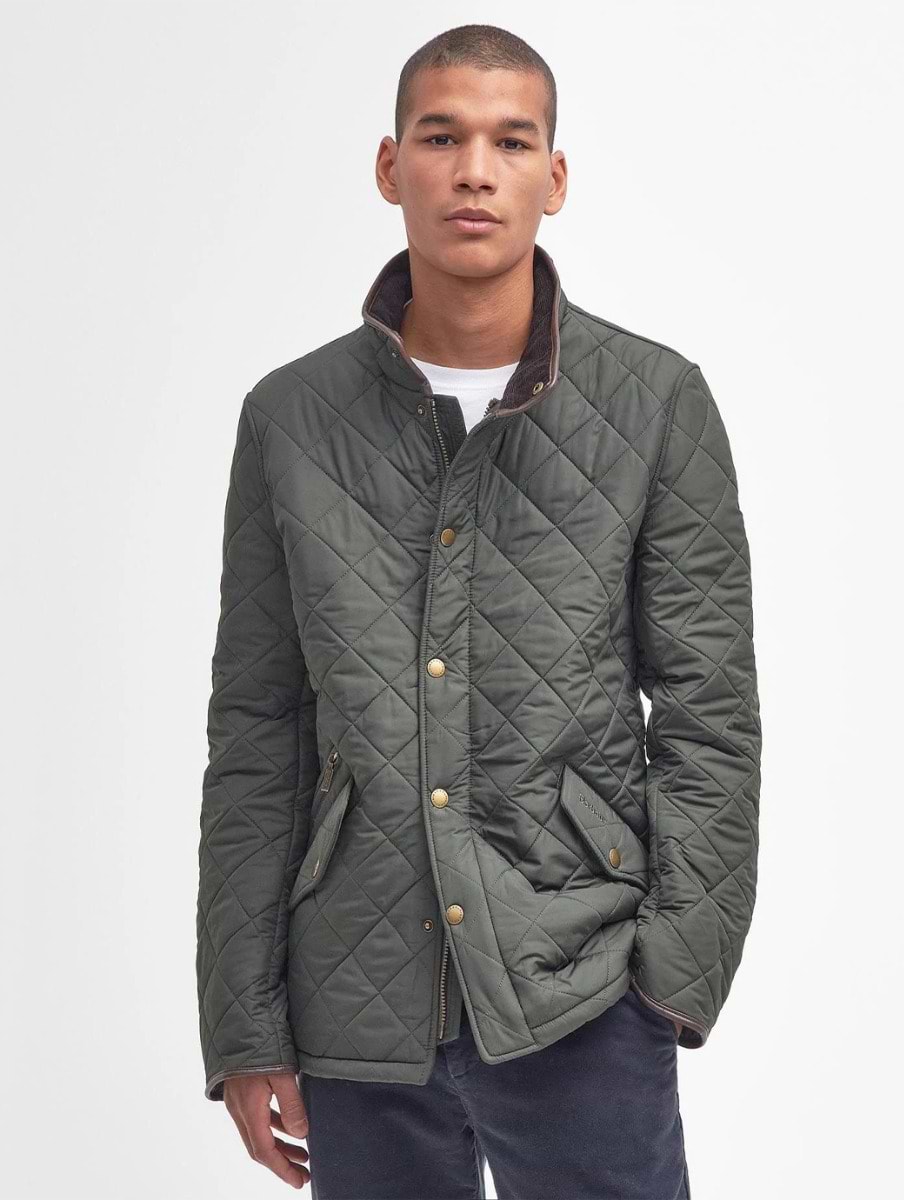 Barbour Men s Powell Quilted Jacket Sage