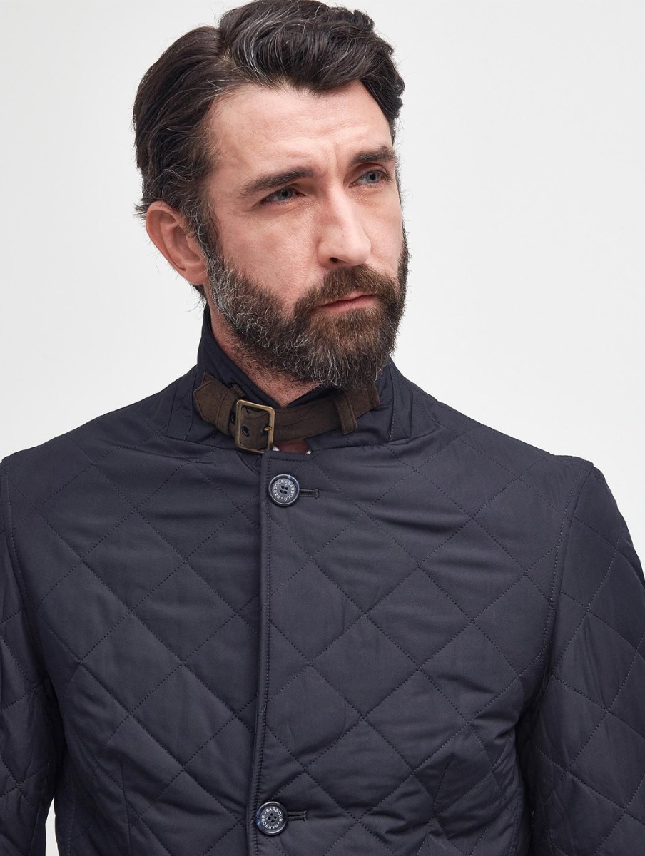 Barbour Quilted Lutz Jacket Navy Griggs
