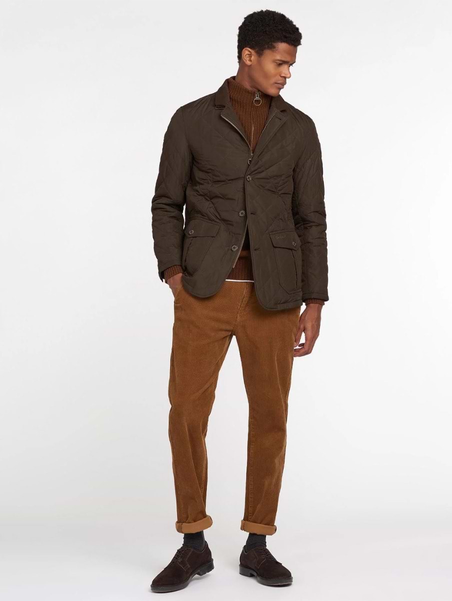 Barbour Quilted Lutz Jacket Olive Griggs