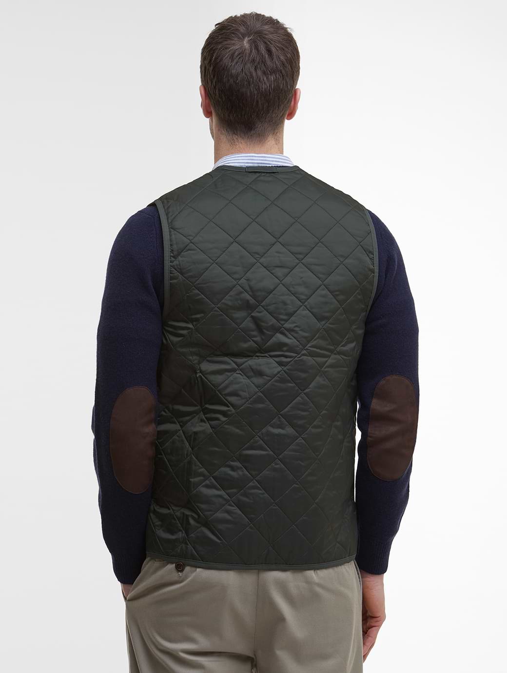 トップス BARBOUR QUILTED WAISTCOAT/ZIP 36 Barbour Quilted Waistcoat Zip-In Liner Olive/Ancient Tartan