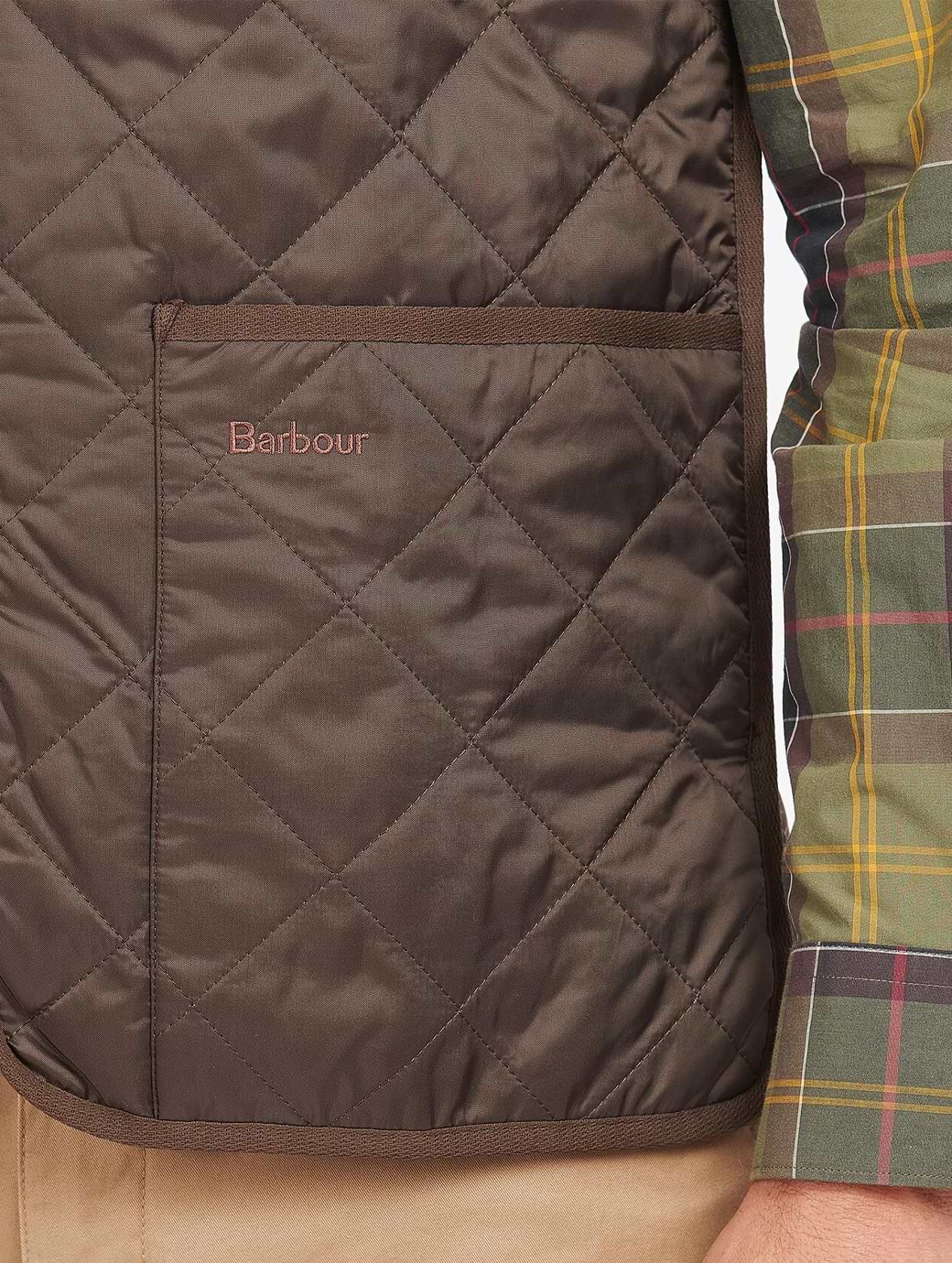 ジャケット・アウター Barbour QUILTED WAISTCOAT ZIP IN LINER BAR-MLI0002_7ENavy_c04f5409-