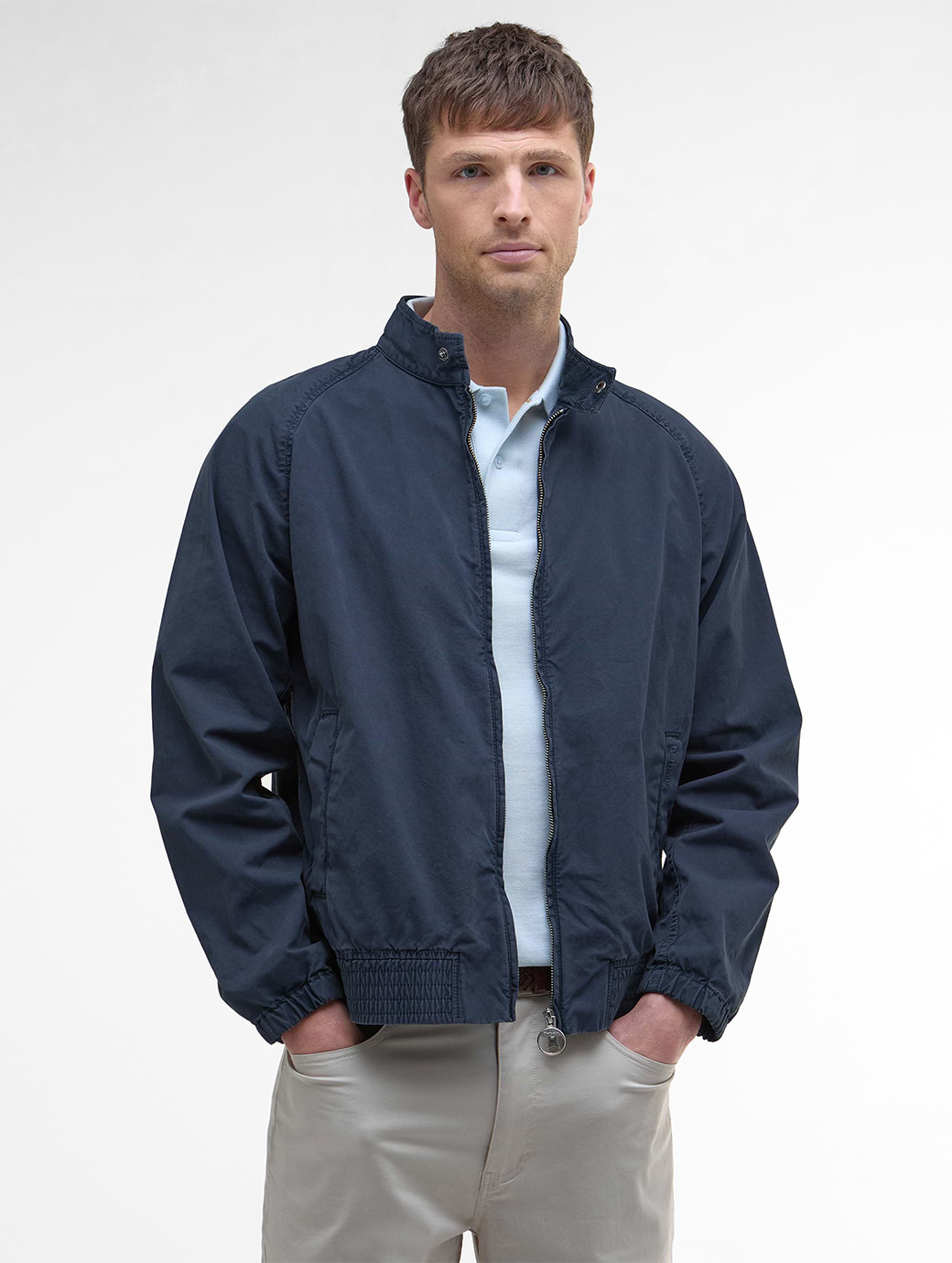Barbour Men's Royston Cotton Casual Jacket Dark Denim