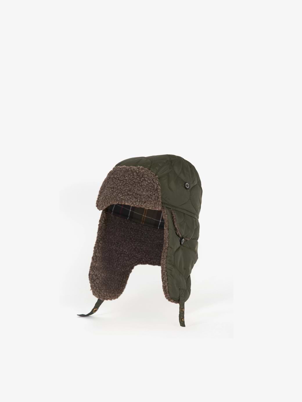 Barbour Men's Sandbay Quilted Trapper Hat Olive