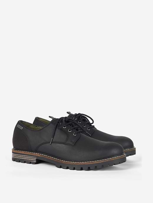 Barbour Men s Sandstone Derby Shoes Black