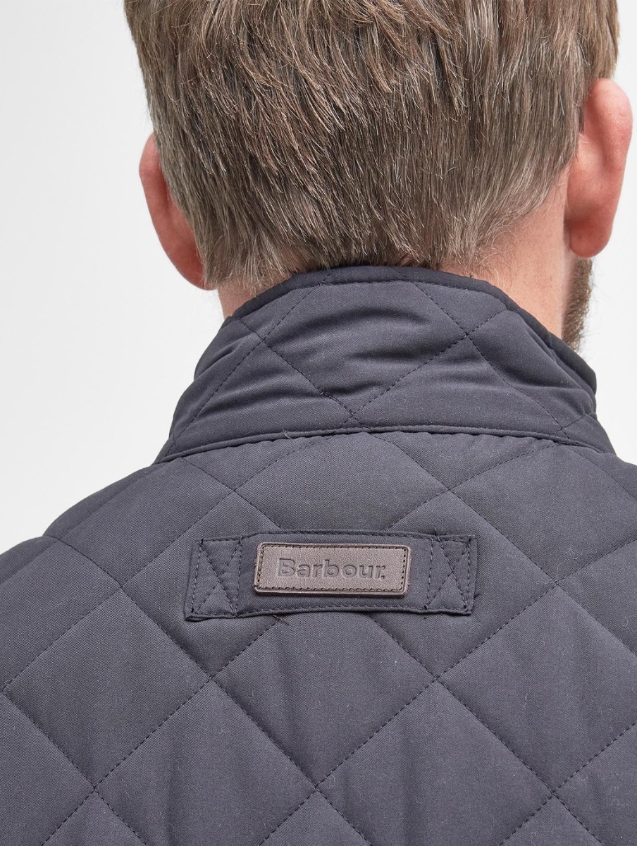 Barbour shoveler quilted jacket navy best sale