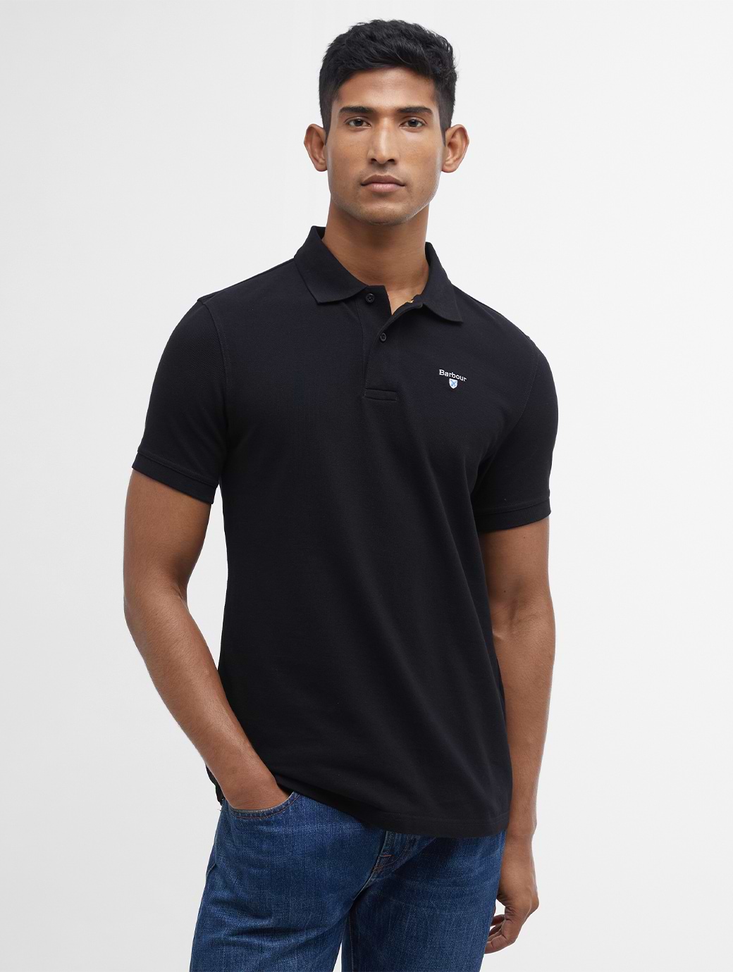 Barbour Men's Sports Polo Shirt Black