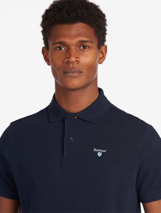 Barbour navy polo shirt best sale