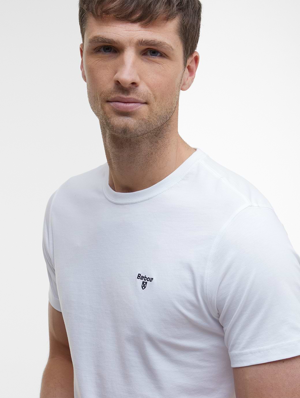Barbour Men's Sports T-Shirt White | Griggs