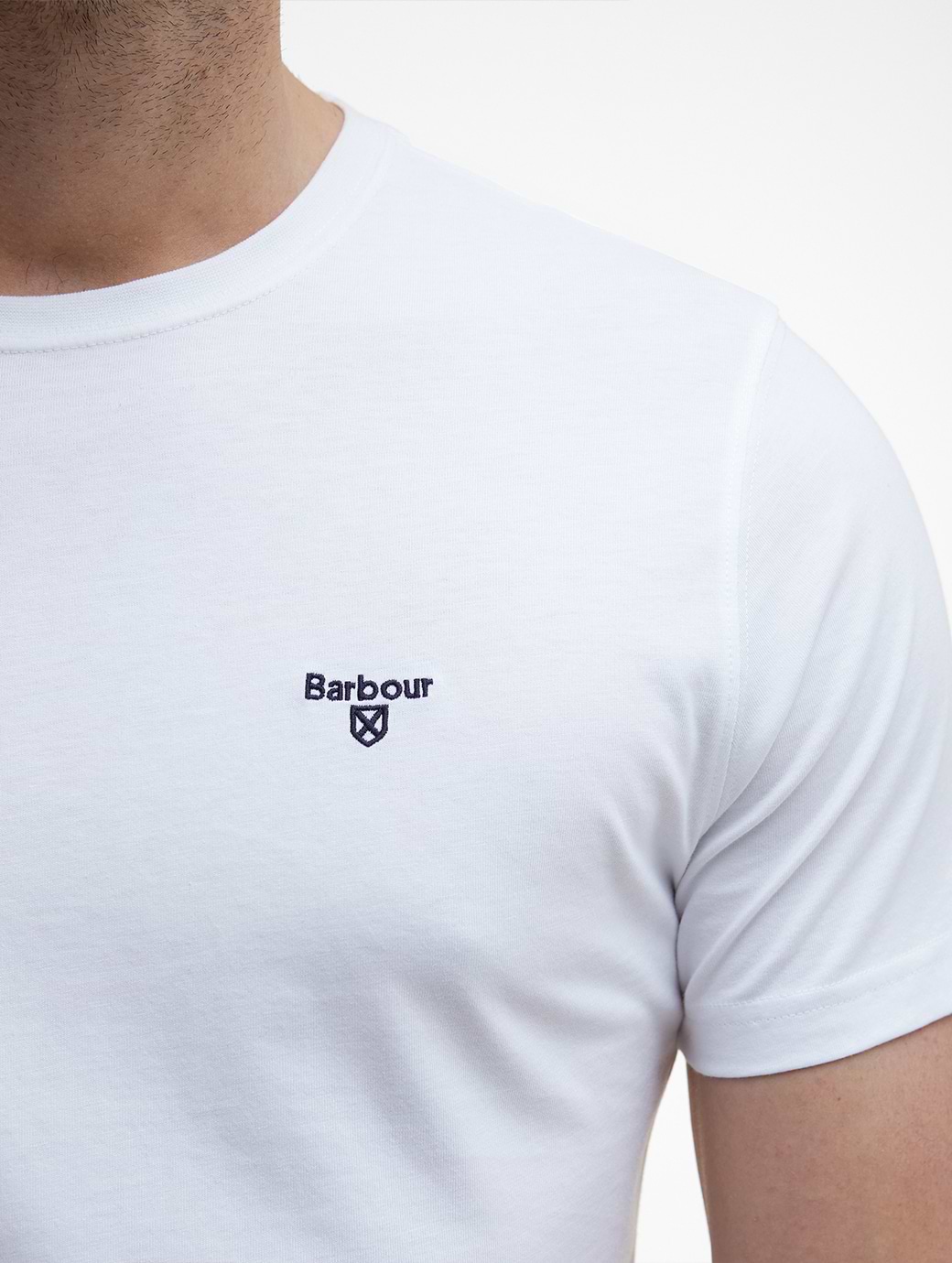 Tシャツ・カットソー BARBOUR Men T Shirts MTS1448MTS White 2622-0145-1.jpg